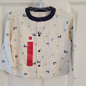 TEA COLLECTION TODDLER SHIRT KAME  PRINT UNISEX NWT Designer Kids Wear